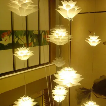 Moderný minimalistický bright crystal osvetlenie stropu lotus obývacia izba, reštaurácia, bar počítadlo spálňa lotus Prívesok Svetlá LX101608