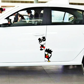 Etie 2 X Auto Dekorácie Cartoon Pohode Penguin Dvere Auta DIY Nálepky Obtlačok na Motocykel Šatník Chevrolet Toyota, Honda, Kia Lada