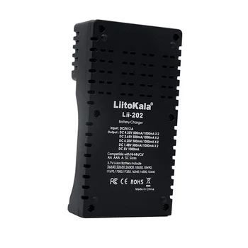Liitokala Lii-202 18650 Batérie, Nabíjačky Multifunkčné DC 5V 2A Vstup 26650 Dual Poplatok Inteligentné Nabíjačky pre RC FPV Náhradných Dielov