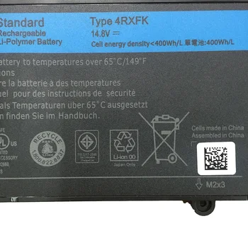 14,8 v V 69Wh 4RXFK Nový, originálny notebook batéria pre Dell L421X C1JKH FFK56 ultrabook DELL XPS 14 14-L421x série