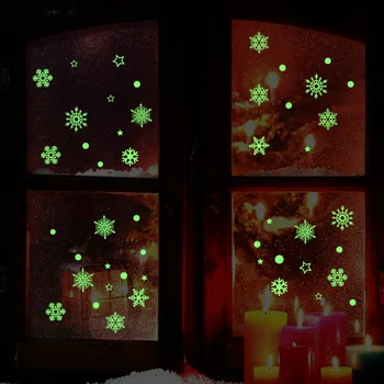 3D Sneh na Skladovanie Energie Žiarivka Rozsvieti V tme Svietiace na Samolepky na Stenu pre Deti Izba obývacia izba Odtlačkový