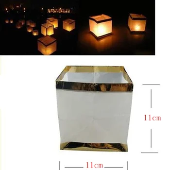 Námestie Origami papier svetlá nepremokavé plávajúce vodné plochy, ktorí chcú sviečka pre birtyday svadobné časť Svietidlá Strany Dodanie