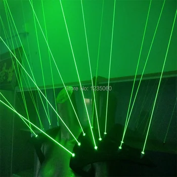 Nové Módne Zelený Laser Robot Oblek, Svetelný Vesta, rozsvieti Vesta S 20pcs 532nm Zelená Lasery Kostým Pre Party Laser Show