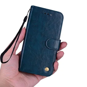 Pre iPhone 7PLUS mobilný telefón shell, olej, vosk puzdro flip peňaženky, kožené ozdobná šnúrka na uniforme nerozbitné ochranný plášť