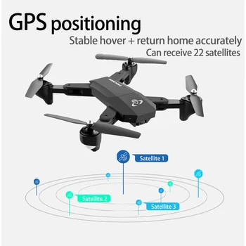 DC001 GPS Drone Rc Quadcopter 1080P HD Kamera Wifi FPV 300-500m Vzdialenosť nízka spotreba/stratiť kontrolu atuo vrátiť