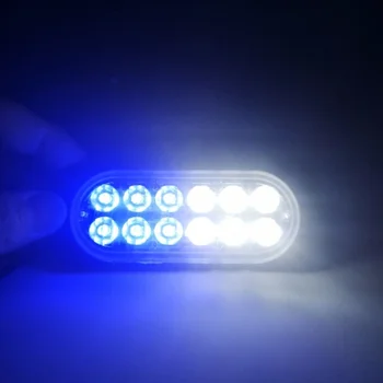 Nový Ultra-tenký LED 36W Policajné Svetlá 12V-24V 12 LED Auto Truck Núdzové Strane Strobe Výstražné Svetlo Auto-styling