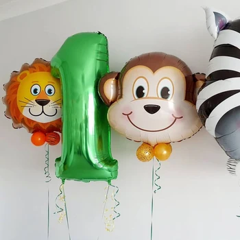 Jungle Safari Balón Sady 1. 2. Narodeninovej Párty Dekorácie Baby Sprcha Jungle Party A Podujatia Domov Dodávky Narodeniny Ballon