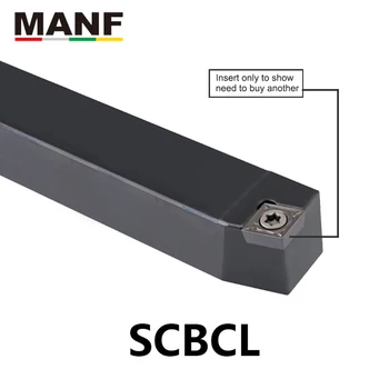 MANF otočením držiaka nástroja 12mm SCBCR-2020K09 CNC Externé Otočením Držiaka Nástroja Sústruhu Frézy Držiakov Externé Nudné Nástroj