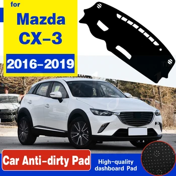 Auto Vnútorné Panel Kryt Pre Mazda CX-3 CX3 2016 2017 2018 2019 Dashmat Podložku Koberec Dash Mat slnečník Pad Auto Styling