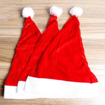 Nový Rok Vianočné Hat Domov Plyšové Vianočné Čiapky Vianoce, Santa Maškarný Kostým Santa Claus Predvečer Tlačidlo Dary