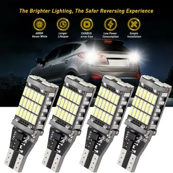 Vynikajúci LED T15 W16W 921 45 SMD LED 4014 Auto Auto Canbus Zadnej strane Svetla Cúvaní Osvetlenie zálohovať Lampa Auto Lights Auto Príslušenstvo