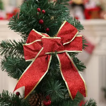 1pc 25 cm pás s nástrojmi Luky Ozdoby na Vianočný Stromček Lesk Luk-uzlov Baubles Vianočné Ozdoby Nový Rok Dekorácie pre Domov Dodávky