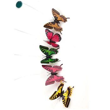 2x Tanec Kreatívne hračky na záhradné náradie Záhradné kosačky na Kvetináč Kvetinové záhony Dekorácie, ozdoby, farba Bežal (solárny motýľ)
