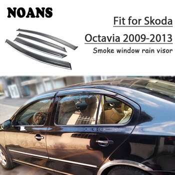 NOANS 4pcs Pre Škoda Octavia 2018 2017 2016 2013-2009 Príslušenstvo Auto Auto Windows Slnko, Dážď Clonu Dvere Štít Výbava