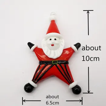 Ručné Murano Skla Santa Claus, Snehuliak Figúrka Ozdoby na Vianočný Strom Decor Roztomilý Prívesok Príslušenstvo Prázdninový Darček Pre deti