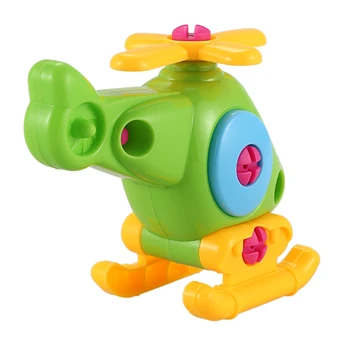 Konštrukcia Hračky Brať na Seba Hračky Montáž Vrtuľník Vziať-okrem Puzzle, Hračky pre Deti 3 ročných Chlapcov (Vrtuľník)
