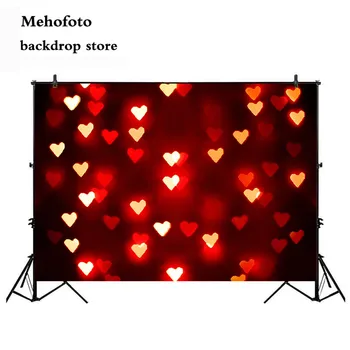 Mehofoto 7x5ft Valentína Vinyl Fotografie Pozadie Červené Ruže Lásky Romantický Vlastnú Fotografiu na Pozadí Studio Rekvizity 359