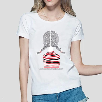 Nový Príchod Dievča Pozrieť Späť A Rember Písmená Tlačené Roztomilý Ženy Tričko 2019 Lete Bavlna Femme T-Shirt Cartoon Kawaii Tees