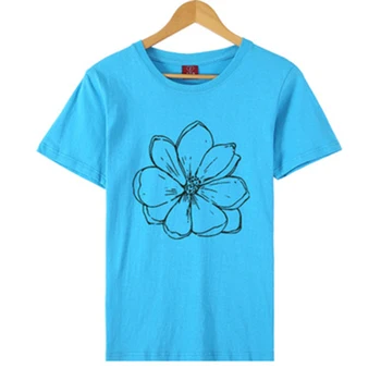 Ženy 2020 Lete Krátky Rukáv Kvetinový Kvetinové Módne Lady T-Shirts Top T Shirt Ladies Dámske Grafické Ženský Čaj T-Shirt