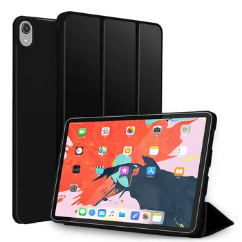 Pre Apple iPad Pro 11 2018 Smart Cover PU Kožené+Soft Späť Tablet Kremíka Auto Wake / Spánku Slim Prípade