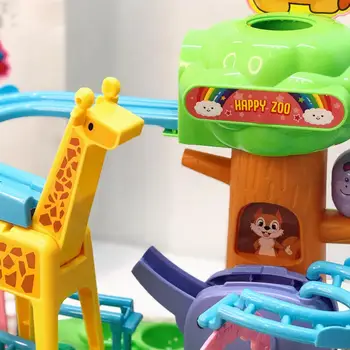 Tumbler Posuvné Sledovať Dieťa Cartoon Batoľa Zoo List Dobrodružstvo Vzdelávacie Hračka