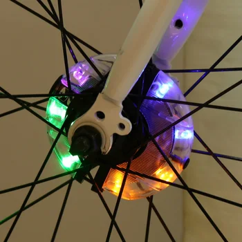 Cyklistické Svetlo Predné Koleso/Zadný Náboj Dekorácie Svetelné LED Hovoril Varovanie Lampa v Noci Bezpečnosť na Koni Lampa Cyklistické Príslušenstvo