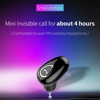 YX01 Jedného In-Ear Mini Bluetooth 4.1 Slúchadlá s Mikrofónom, Stereo HD Hovor