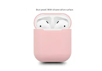 AirPods Prípade Ochranný Silikónový Kryt a Kože pre Apple AirPods Plnenie Prípade (Ružové)