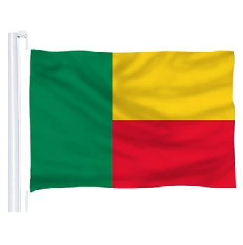 Hot predaj V Benine (BJ) Polyesteru Vlajky 5*3 FT 150*90 CM Národnej Vlajky
