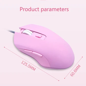 Žiarivú Ružovú Myši Počítač, Príslušenstvo, Periférne zariadenia Roztomilý Dievča Gaming Mouse, Wireless Mouse Lítiové Batérie, 500HMA Vysokej Kvality