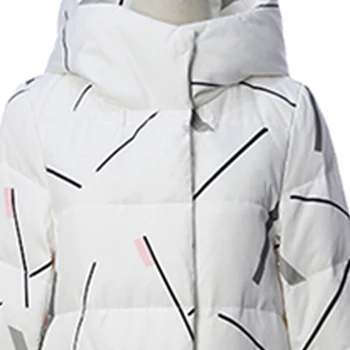 2017 nové Zimné dámske bavlnené kabát Ženy stredne dlhý Módna bunda Žena s Kapucňou Dole bavlna vysokej kvality Bavlny kabát f231
