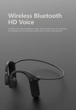 Prenosné Bezdrôtové Slúchadlá S Kostné Vedenie Zvuku Bluetooth Slúchadlo Headset S MIKROFÓNOM Video Hry, Športové USB Slúchadlá