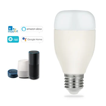 OWSOO Smart WiFi LED Žiarovky Multi-farebné Bezplatná APLIKÁCIA, Diaľkové Ovládanie, Hlasové Ovládanie Práce s Amazon Alexa Domovská stránka Google