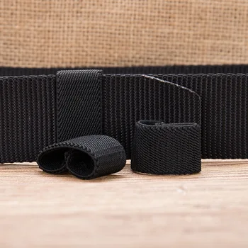 Keper elastické čierny pás krúžok pás slučky plátno pás chvost klip spona na opasok príslušenstvo