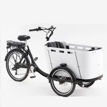 4 Sedadlá, Elektrické Rodiny Cargo Bicykel pre Dospelých Trojkolka pre Dopravu a Nakupovanie najmodernejšie Nákladné Bicykli Niekedy Postavený