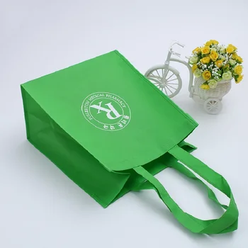 Vysoko Kvalitné Ekologické PP Non Tkané Tašky s Tlačou na Mieru Logo Opakovane Oblečenie, Topánky s potravinami Textílie Nakupovanie Kabelka