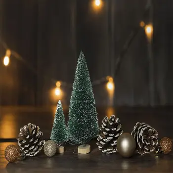 Gobelín Malé Borovica Kužele Dekoračné Gule na Drevený Stôl Vianočné Motív Fotografie, Hnedá, Zelená
