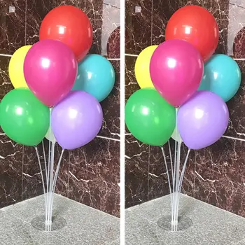 Balón tabuľka plávajúce stĺpec plastové Bez balóny Narodeniny Balón Palica Podporná Tyč Ballon Držiteľ 1pcs