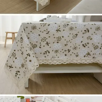 Bavlnená posteľná Bielizeň Tabuľka Deco Tlač Púpava Biely Kvet Customed Obrus Kryt 1215d