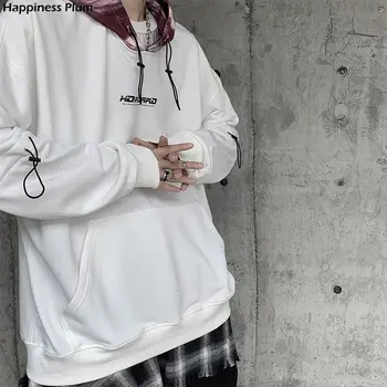 Pánske Nadrozmerné Bežné Hoodies 2020 Jeseň Fashion Mikina s Kapucňou Žena Nový kórejský Streetwear Mužské Oblečenie