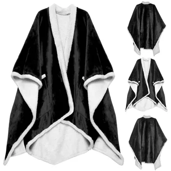 Cape cashmere žien zime teplý šál a cashmere zabalené ťažké šatkou deka detí cashmere osuška pončo deka
