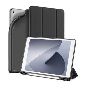 HOT-Tablet Case for iPad 8 iPad 7 10.2 Flip Kožené puzdro Stojan Tabletu Anti-Drop Ochranné puzdro Vstavaný Držiak na Pero