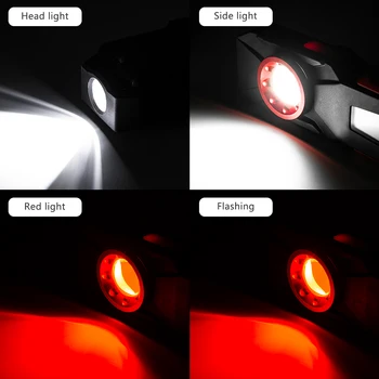 COB LED Pracovné Svetlo Blesku Nabíjanie pomocou pripojenia USB Magnetické Kontrolné Svetlo Ruke Pochodeň Prenosné Svietidlo S Hákom Mobile Power Bank