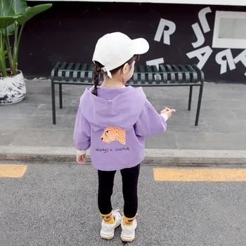 Chlapci a dievčatá späť leopard hlavu cartoon bunda na jar roku 2020 nový kórejský krátke detská bunda detské oblečenie tide