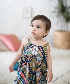 Boho Rozkošný Novorodenca Dievčatká Kvetinový Roztomilý Romper Jumpsuit Podväzkové Oblečenie Sunsuit