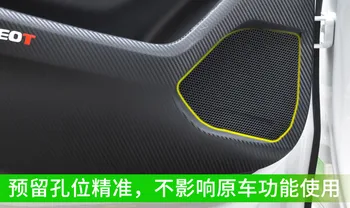 Uhlíkové vlákna 4pcs/veľa Dvere doska anti kope membrány Proti špinavý film Auto Styling Príslušenstvo Pre Peugeot 3008 GT 2017 2018