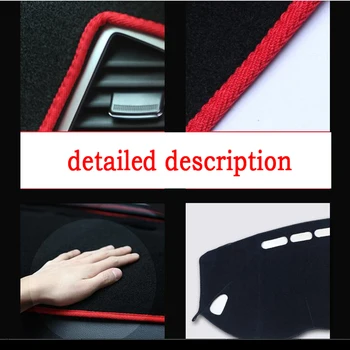 Auto prístrojová doska, poťahy Na Honda Staré CR-V 2007-2011 rokov Pravej strane jednotky dash mat zahŕňa Auto tabuli chránič príslušenstvo