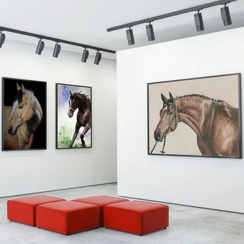 Moderné Ručne Maľované Zvieratá, Kone Plátno na Stenu Umenie Obrazy Dekoratívne Vytlačí Plagáty Tlačí na Obývacia Izba Domova