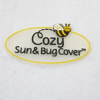 Vlastné krásne Bee PVC preklopke kolíky transparentné nickle list SLNKO vysoko kvalitné lacné ceny Č MIN