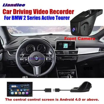 Liandlee Auta DVR Kameru na Čelnej strane Jazdy Video Recorder USB Konektor Pre BMW 2 Série Active Tourer Android Obrazovka AUTO Dashcam